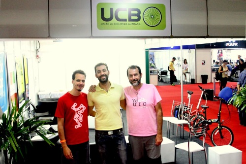 Atual diretoria da UCB - Yuriê Baptista (esq), Guilherme Tampieri (centro) e André Soares (dir)